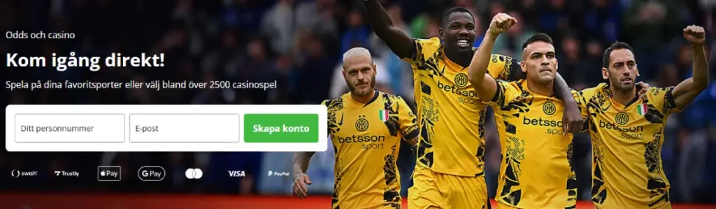 Betsson registrering