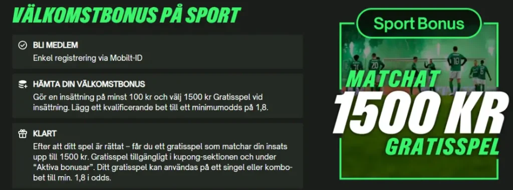 ComeOn sport bonus