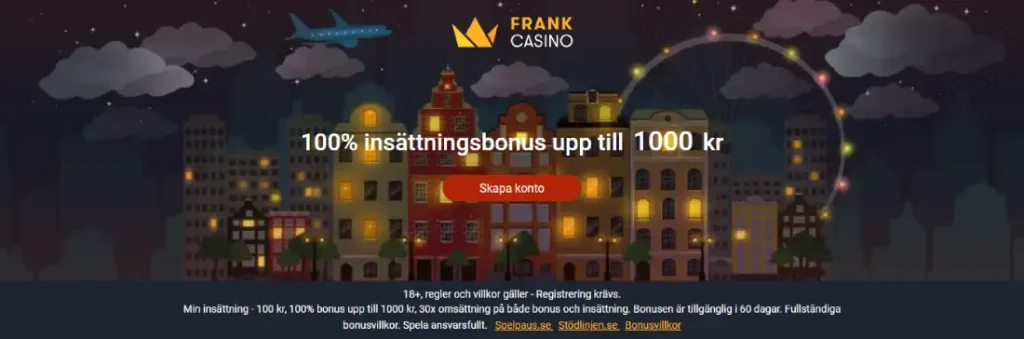 Frank casino bonus
