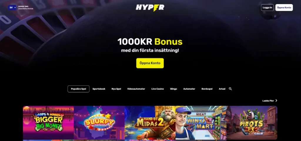 Hyper casino bonus