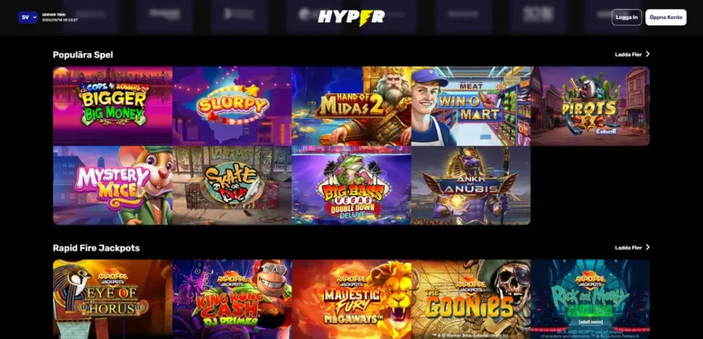Hyper casino slots