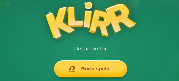 Klirr logga in