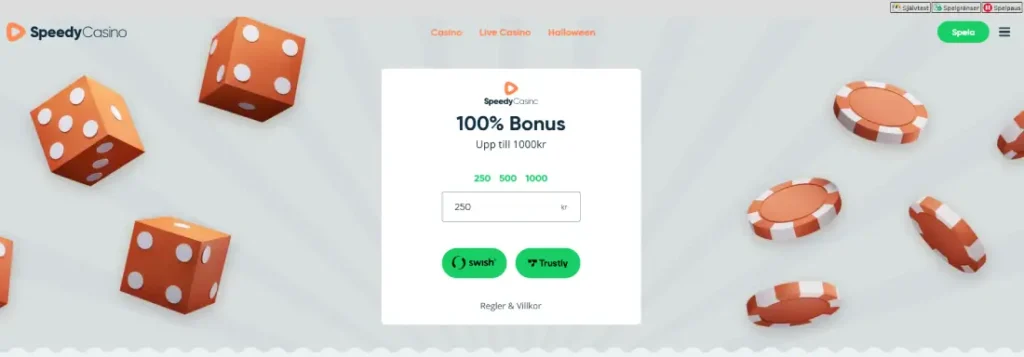 Speedy casino bonus