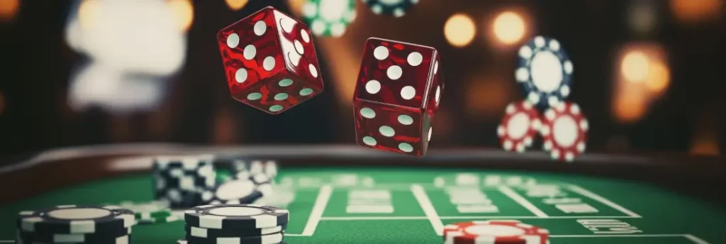 Kasta tärning på casino