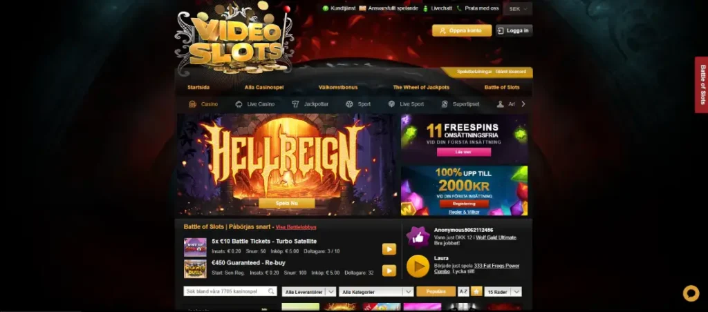 Videoslots casino