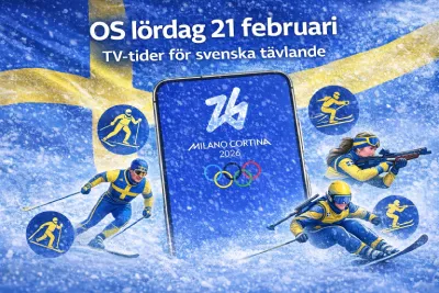 OS lördag 21 februari – TV tider för svenska tävlande