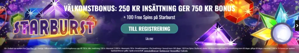 VoodooDreams casino välkomstbonus.