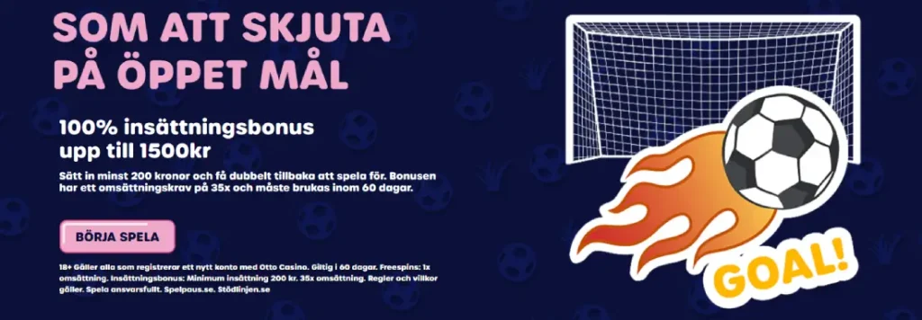 Otto Casino insättningsbonus