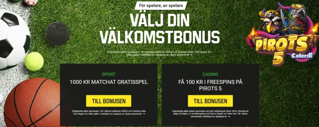 Unibet Välkomstbonus