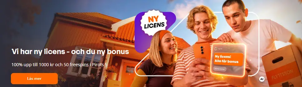 Betsson casino bonus ny licens