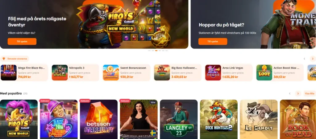 Betsson casino spel