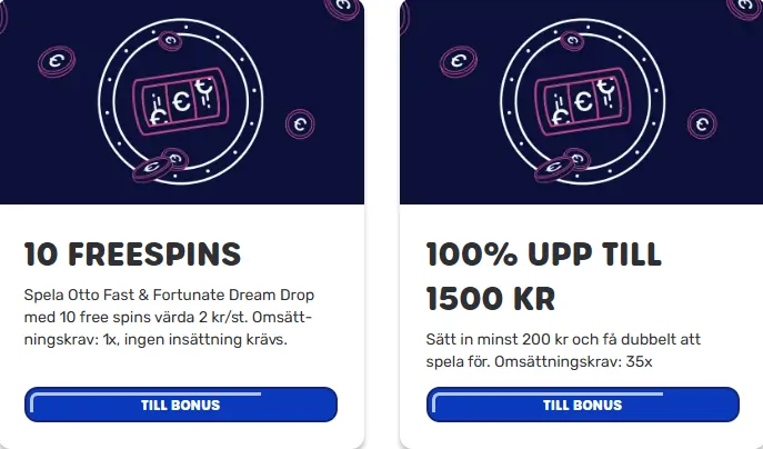 Otto casino bonus
